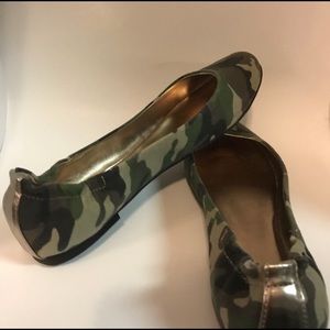 Camouflage Ballet Flats